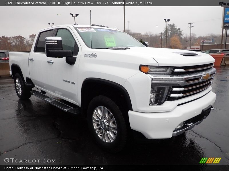 Summit White / Jet Black 2020 Chevrolet Silverado 2500HD High Country Crew Cab 4x4