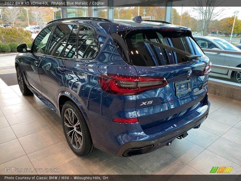 Phytonic Blue Metallic / Cognac 2022 BMW X5 xDrive40i