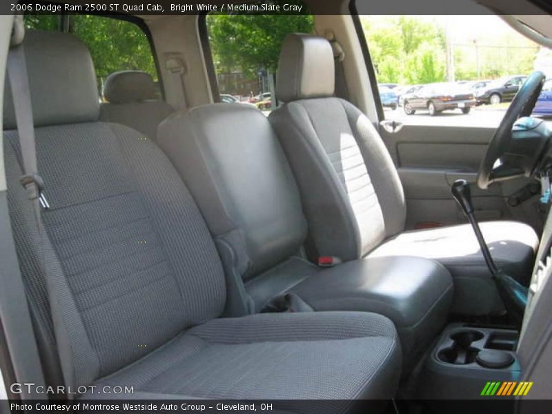 Bright White / Medium Slate Gray 2006 Dodge Ram 2500 ST Quad Cab