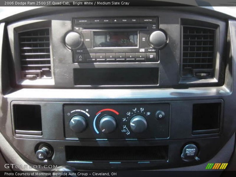 Bright White / Medium Slate Gray 2006 Dodge Ram 2500 ST Quad Cab