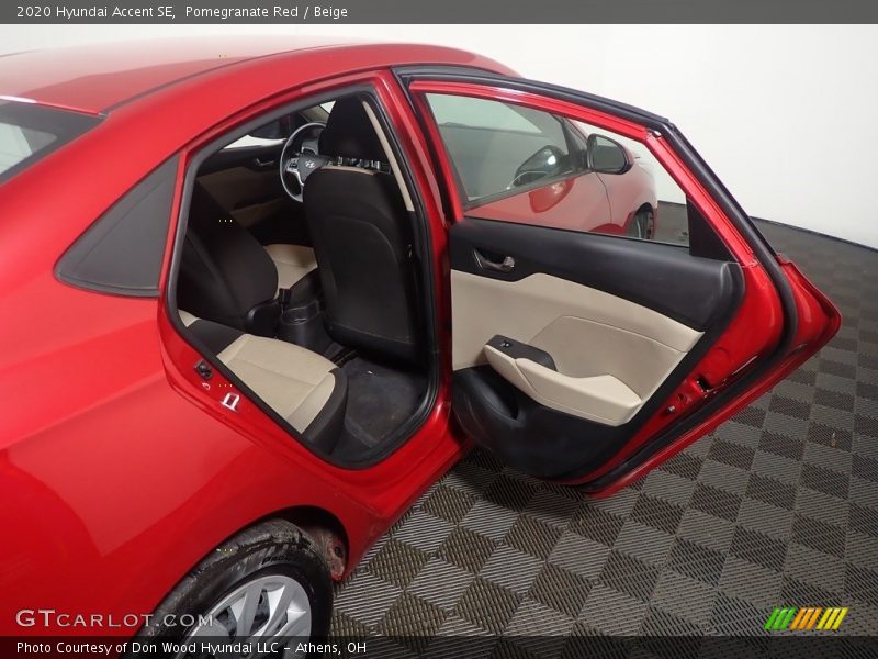 Pomegranate Red / Beige 2020 Hyundai Accent SE