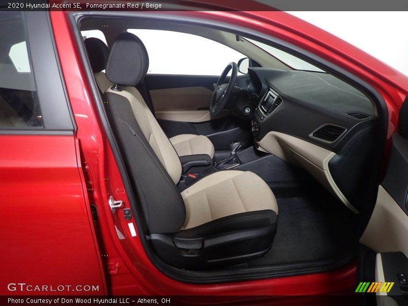Pomegranate Red / Beige 2020 Hyundai Accent SE