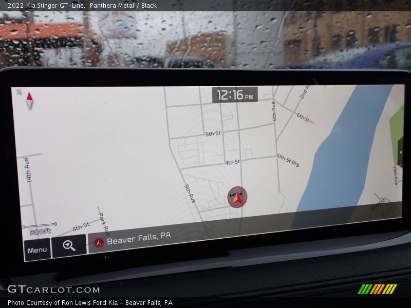 Navigation of 2022 Stinger GT-Line