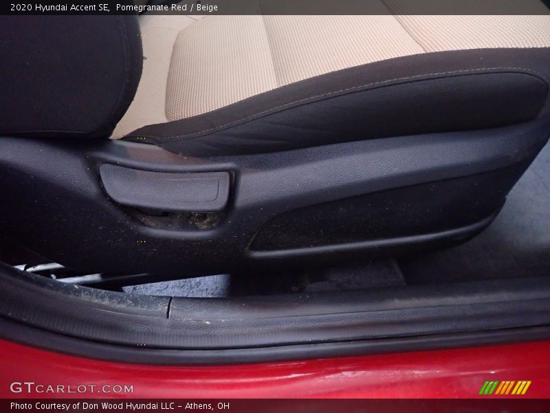 Pomegranate Red / Beige 2020 Hyundai Accent SE