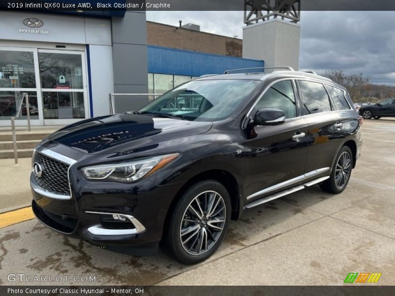 Black Obsidian / Graphite 2019 Infiniti QX60 Luxe AWD