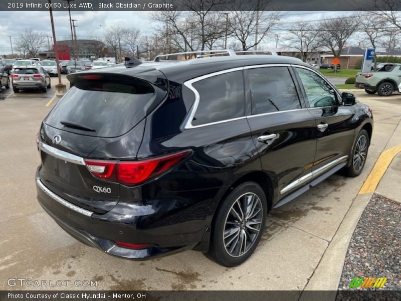 Black Obsidian / Graphite 2019 Infiniti QX60 Luxe AWD