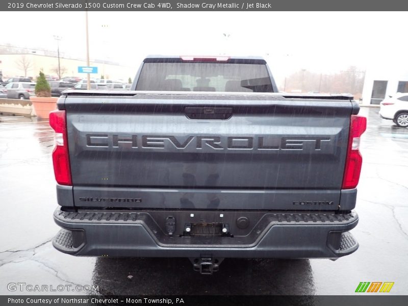 Shadow Gray Metallic / Jet Black 2019 Chevrolet Silverado 1500 Custom Crew Cab 4WD