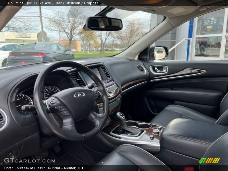 Black Obsidian / Graphite 2019 Infiniti QX60 Luxe AWD