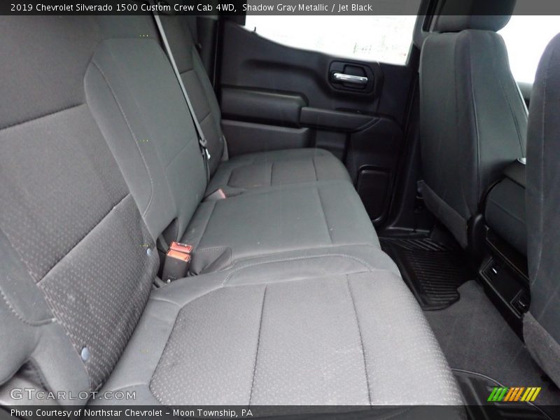 Shadow Gray Metallic / Jet Black 2019 Chevrolet Silverado 1500 Custom Crew Cab 4WD