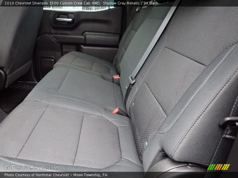 Shadow Gray Metallic / Jet Black 2019 Chevrolet Silverado 1500 Custom Crew Cab 4WD