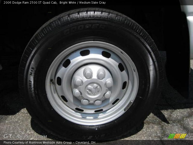 Bright White / Medium Slate Gray 2006 Dodge Ram 2500 ST Quad Cab