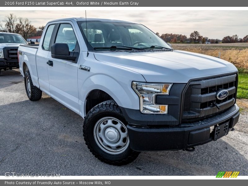 Oxford White / Medium Earth Gray 2016 Ford F150 Lariat SuperCab 4x4