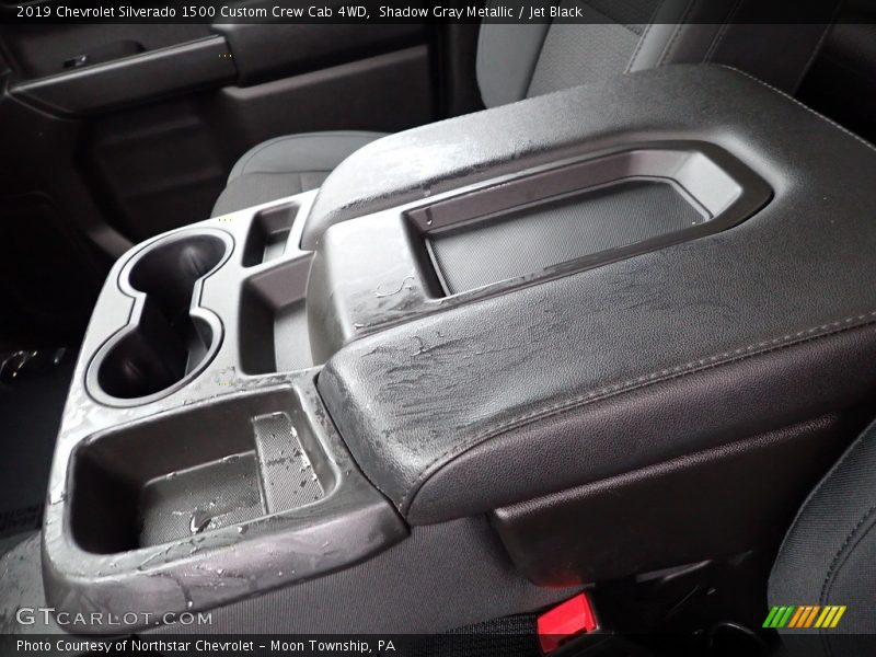 Shadow Gray Metallic / Jet Black 2019 Chevrolet Silverado 1500 Custom Crew Cab 4WD