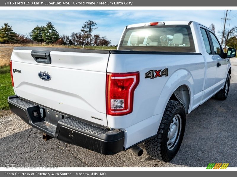 Oxford White / Medium Earth Gray 2016 Ford F150 Lariat SuperCab 4x4