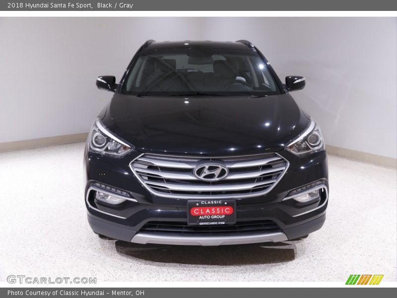 Black / Gray 2018 Hyundai Santa Fe Sport