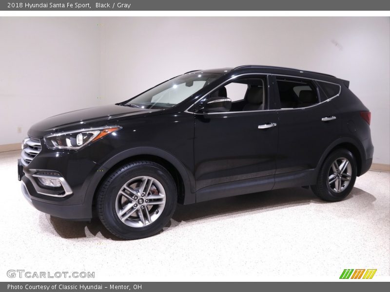 Black / Gray 2018 Hyundai Santa Fe Sport