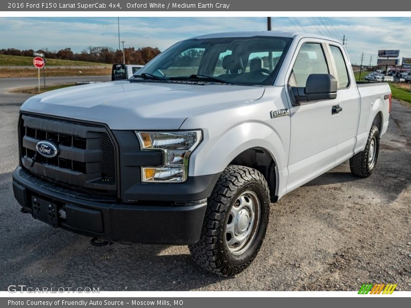 Oxford White / Medium Earth Gray 2016 Ford F150 Lariat SuperCab 4x4