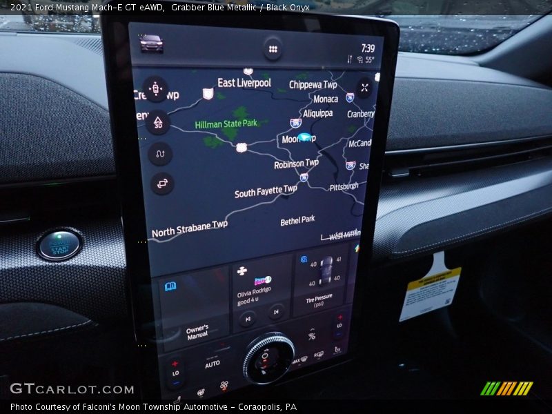 Navigation of 2021 Mustang Mach-E GT eAWD