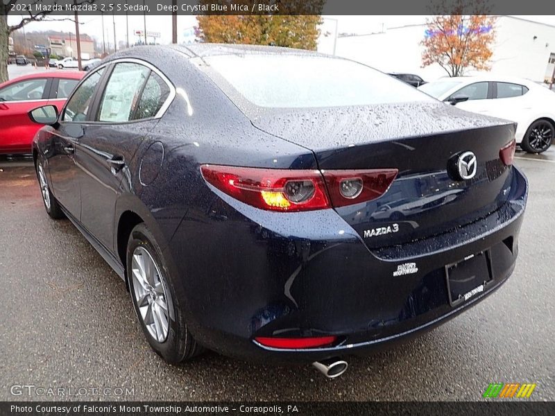 Deep Crystal Blue Mica / Black 2021 Mazda Mazda3 2.5 S Sedan