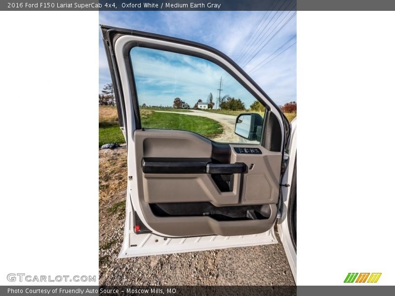 Oxford White / Medium Earth Gray 2016 Ford F150 Lariat SuperCab 4x4