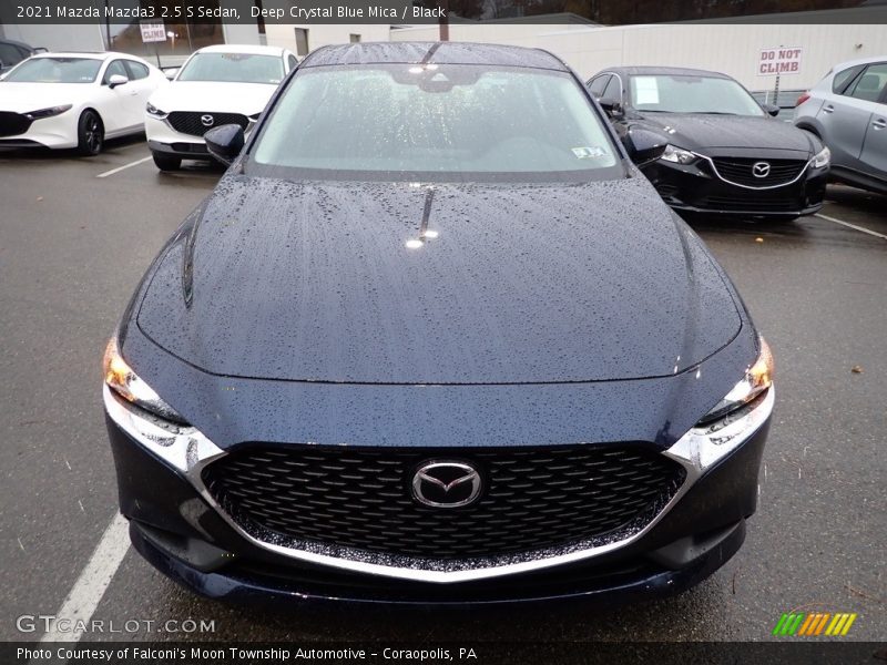 Deep Crystal Blue Mica / Black 2021 Mazda Mazda3 2.5 S Sedan