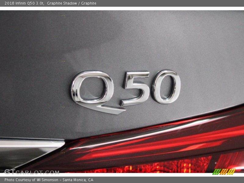 Graphite Shadow / Graphite 2018 Infiniti Q50 3.0t