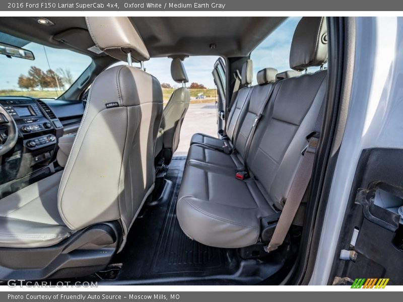 Oxford White / Medium Earth Gray 2016 Ford F150 Lariat SuperCab 4x4