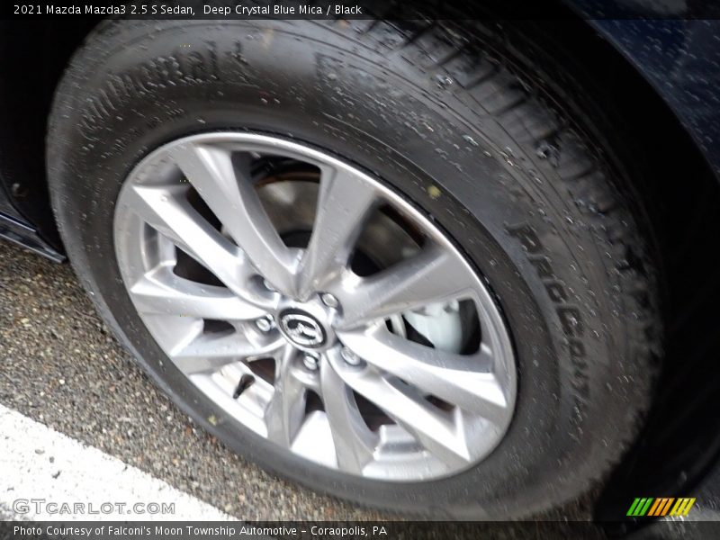 Deep Crystal Blue Mica / Black 2021 Mazda Mazda3 2.5 S Sedan