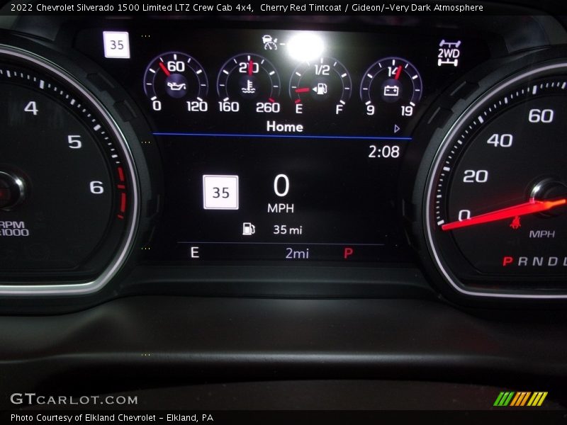 Cherry Red Tintcoat / Gideon/­Very Dark Atmosphere 2022 Chevrolet Silverado 1500 Limited LTZ Crew Cab 4x4