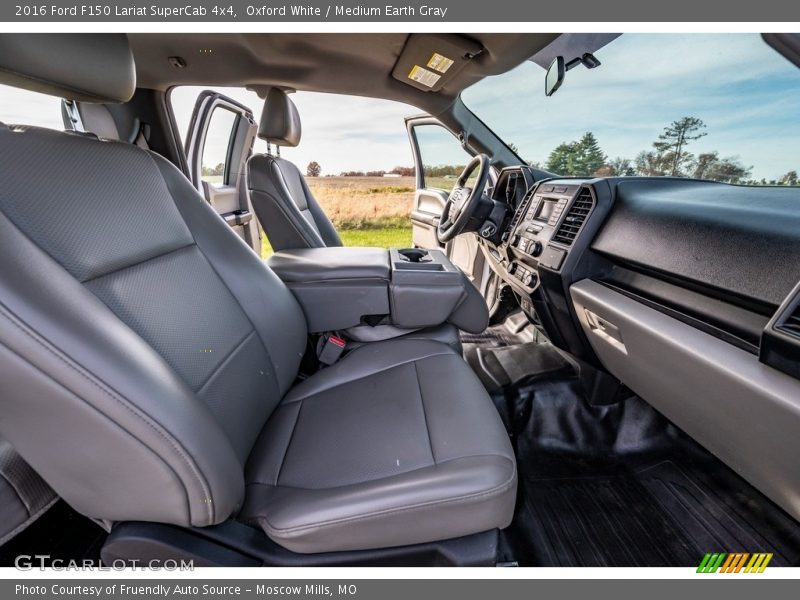 Oxford White / Medium Earth Gray 2016 Ford F150 Lariat SuperCab 4x4