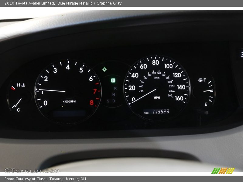 Blue Mirage Metallic / Graphite Gray 2010 Toyota Avalon Limited