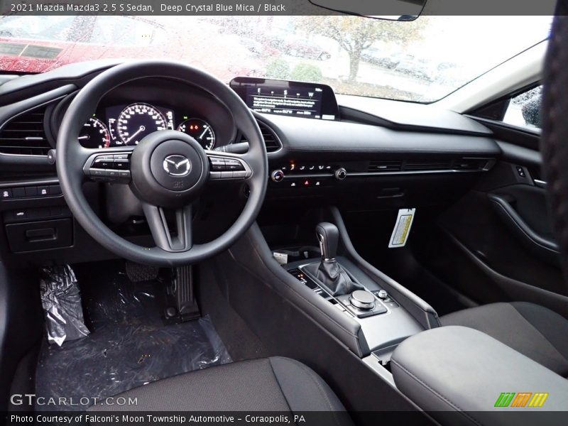 Deep Crystal Blue Mica / Black 2021 Mazda Mazda3 2.5 S Sedan