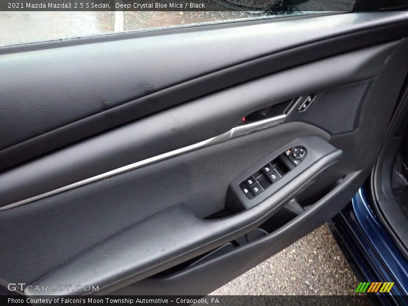 Deep Crystal Blue Mica / Black 2021 Mazda Mazda3 2.5 S Sedan