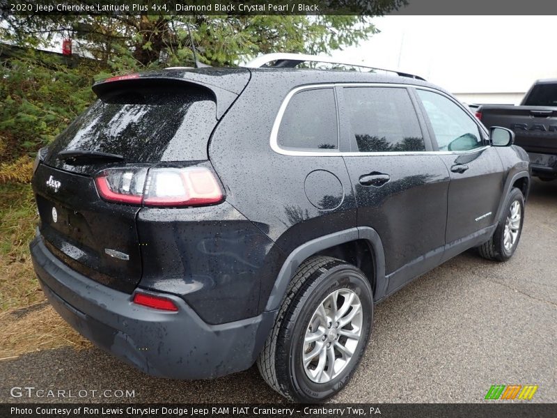 Diamond Black Crystal Pearl / Black 2020 Jeep Cherokee Latitude Plus 4x4