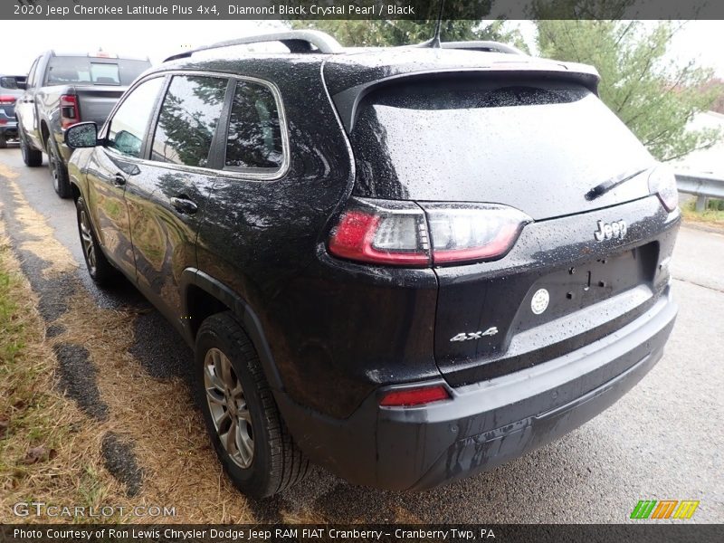 Diamond Black Crystal Pearl / Black 2020 Jeep Cherokee Latitude Plus 4x4