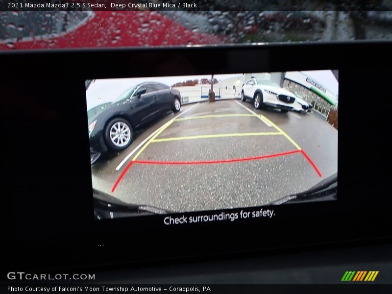 Deep Crystal Blue Mica / Black 2021 Mazda Mazda3 2.5 S Sedan