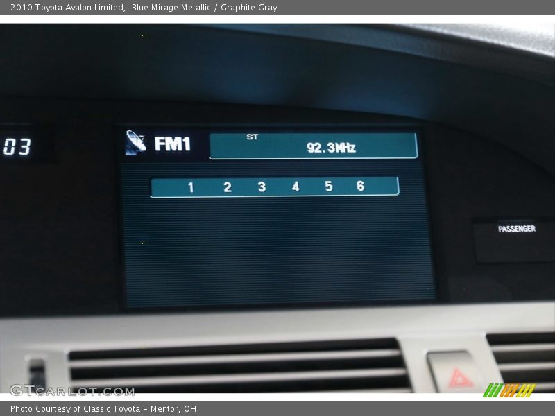 Blue Mirage Metallic / Graphite Gray 2010 Toyota Avalon Limited