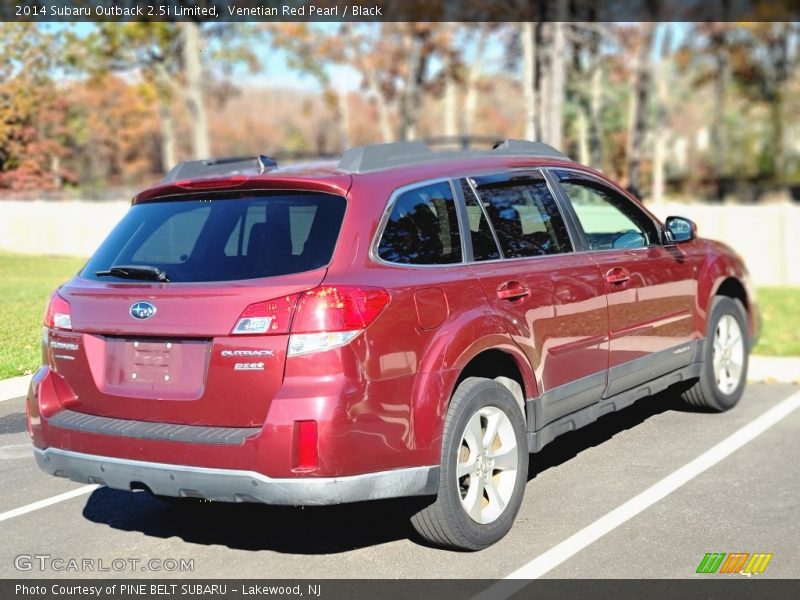 Venetian Red Pearl / Black 2014 Subaru Outback 2.5i Limited