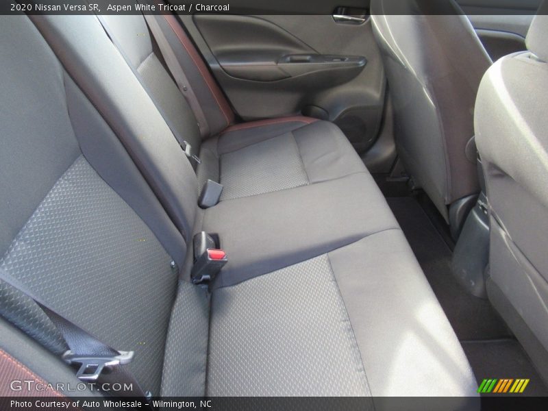Aspen White Tricoat / Charcoal 2020 Nissan Versa SR