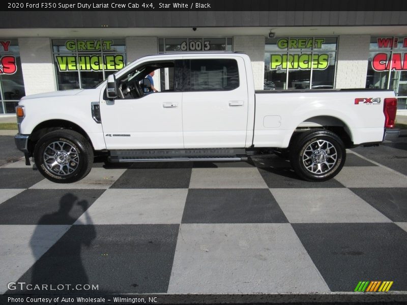 Star White / Black 2020 Ford F350 Super Duty Lariat Crew Cab 4x4