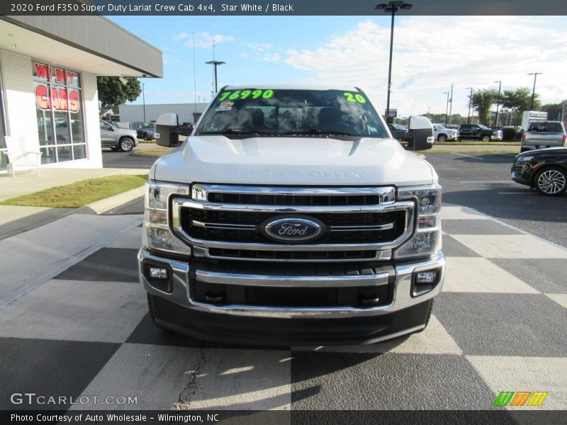 Star White / Black 2020 Ford F350 Super Duty Lariat Crew Cab 4x4