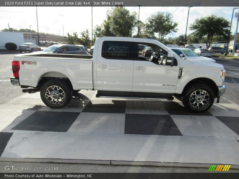 Star White / Black 2020 Ford F350 Super Duty Lariat Crew Cab 4x4