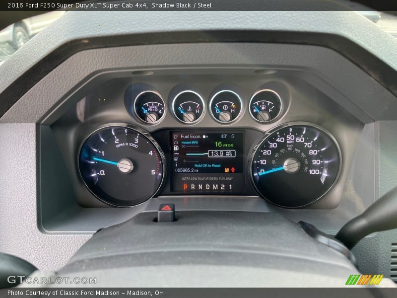  2016 F250 Super Duty XLT Super Cab 4x4 XLT Super Cab 4x4 Gauges