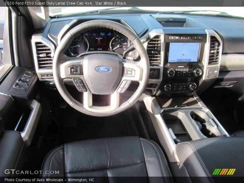 Star White / Black 2020 Ford F350 Super Duty Lariat Crew Cab 4x4