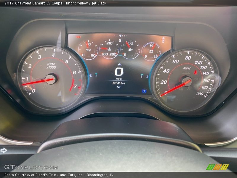 Bright Yellow / Jet Black 2017 Chevrolet Camaro SS Coupe