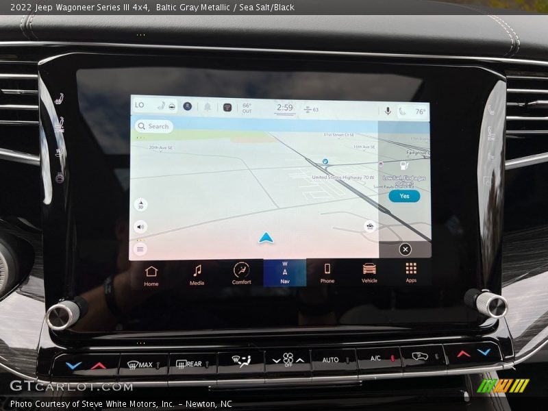 Navigation of 2022 Wagoneer Series III 4x4