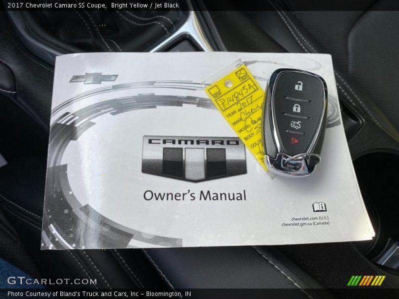 Bright Yellow / Jet Black 2017 Chevrolet Camaro SS Coupe