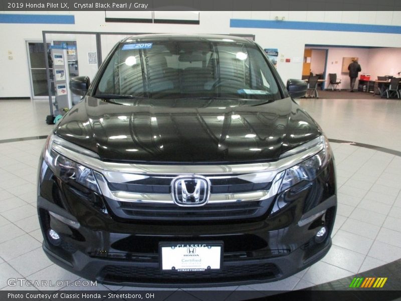 Crystal Black Pearl / Gray 2019 Honda Pilot LX