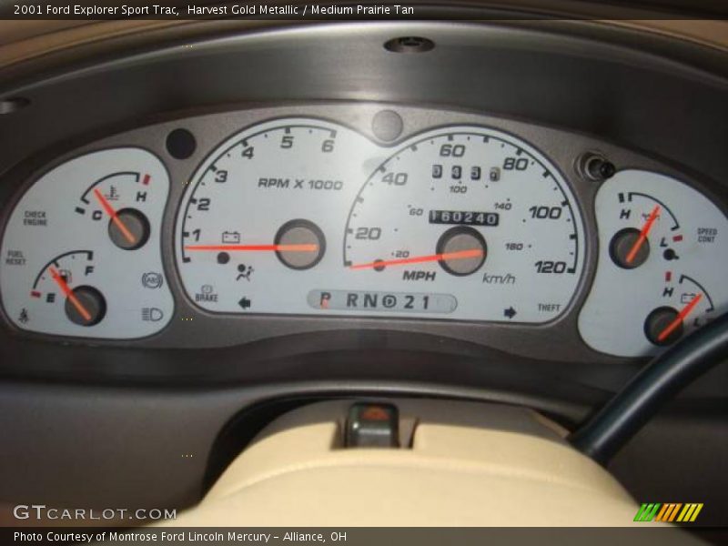 Harvest Gold Metallic / Medium Prairie Tan 2001 Ford Explorer Sport Trac