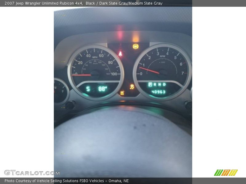 Black / Dark Slate Gray/Medium Slate Gray 2007 Jeep Wrangler Unlimited Rubicon 4x4